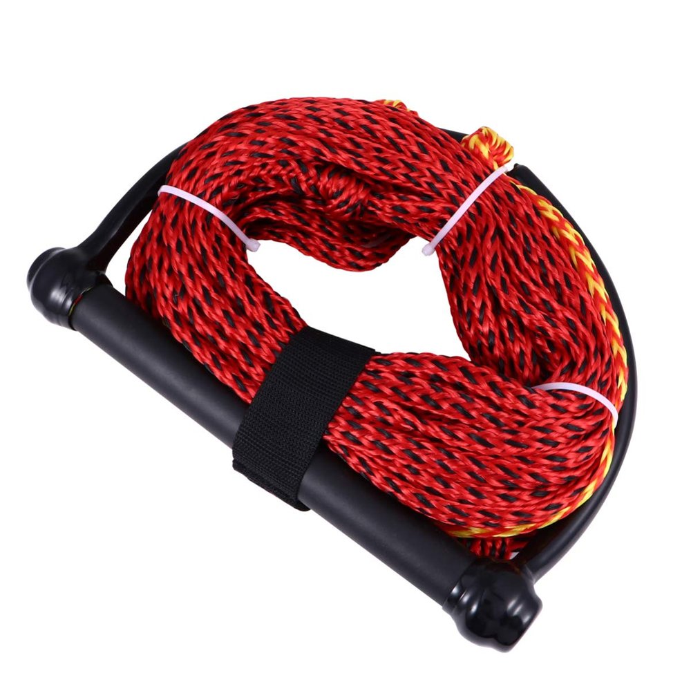 Toddmomy Black Water Ski Rope with Handle, 1 Piece