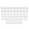 Felt Plate Dividers, 72-Piece Set, White, Super Thick, Washable, Cuttable view 1