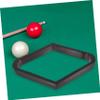 Toddmomy Wooden Diamond Pool Ball Rack, Black view 3