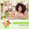 Wrtysully 24-Pack Flower Pens, Daisy, Rose and Carnation Designs, 0.5 mm Black Ink view 3