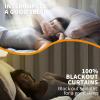 YoungsTex Oatmeal Linen Blackout Curtains, 100% Blackout, Thermal Insulated, 2 Panels, 106 x 160 cm view 2