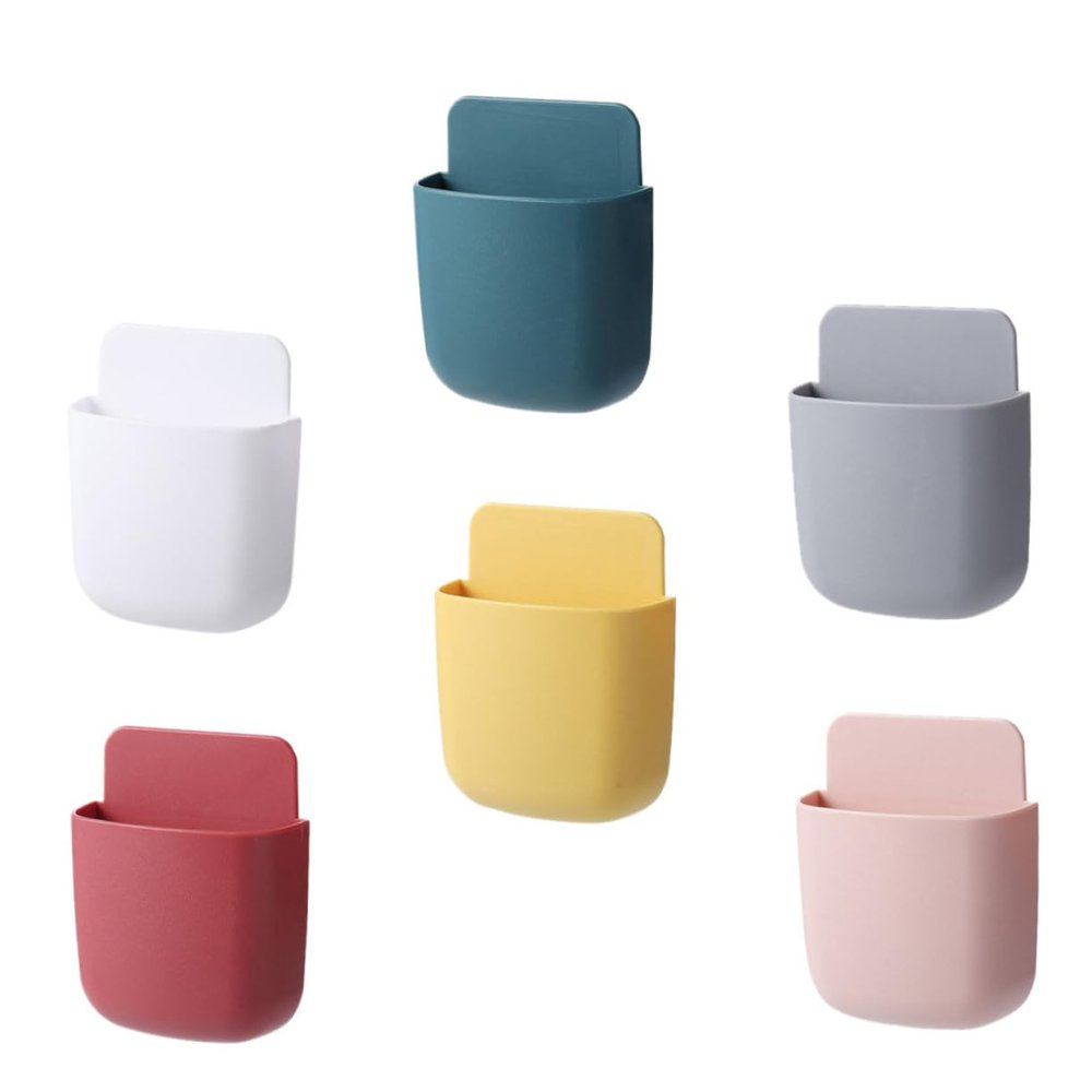 FUNNETOYU Self-Adhesive Wall Storage Boxes, 6-Pack