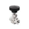 PQYSMVVG 1/2" Equal Female-Thread 304 Stainless Steel Flow-Control Shut-Off Needle Valve view 1