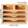 5-in-1 Zip Bag Organizer for Kitchen Organization view 2