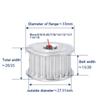 UOGVSED Lbin HTD5M 18T Timing Belt Pulley, 17 mm Bore, for 20 mm Belt view 2
