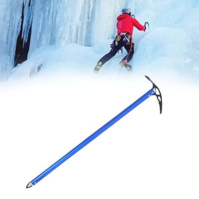 Ice Climbing Axes, Lightweight Aluminum Pickaxe for Mountaineering, Hiking & Aerial Work, 60/65/70/75 cm