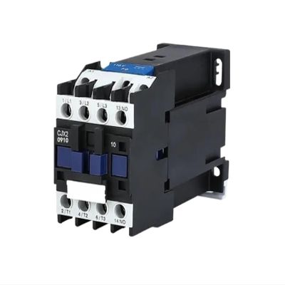 P0Z9J7F LC1D DC CJX2-0910Z/CJX2-0901Z 9A NO Contactor, 3-Phase DIN Rail Mount, DC 24V (CJX2-0910Z, 4NO)