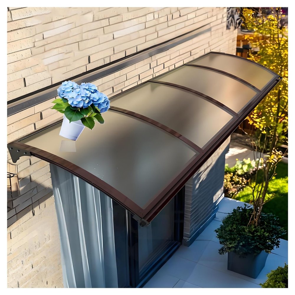 ZXCASDF Polycarbonate Door Canopy, 140 x 360 cm
