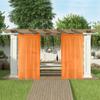 SpaceDresser Sheer Outdoor Curtains, Waterproof, 4 Panels, Rod Pocket, Voile, 52 x 96 in, Orange view 4