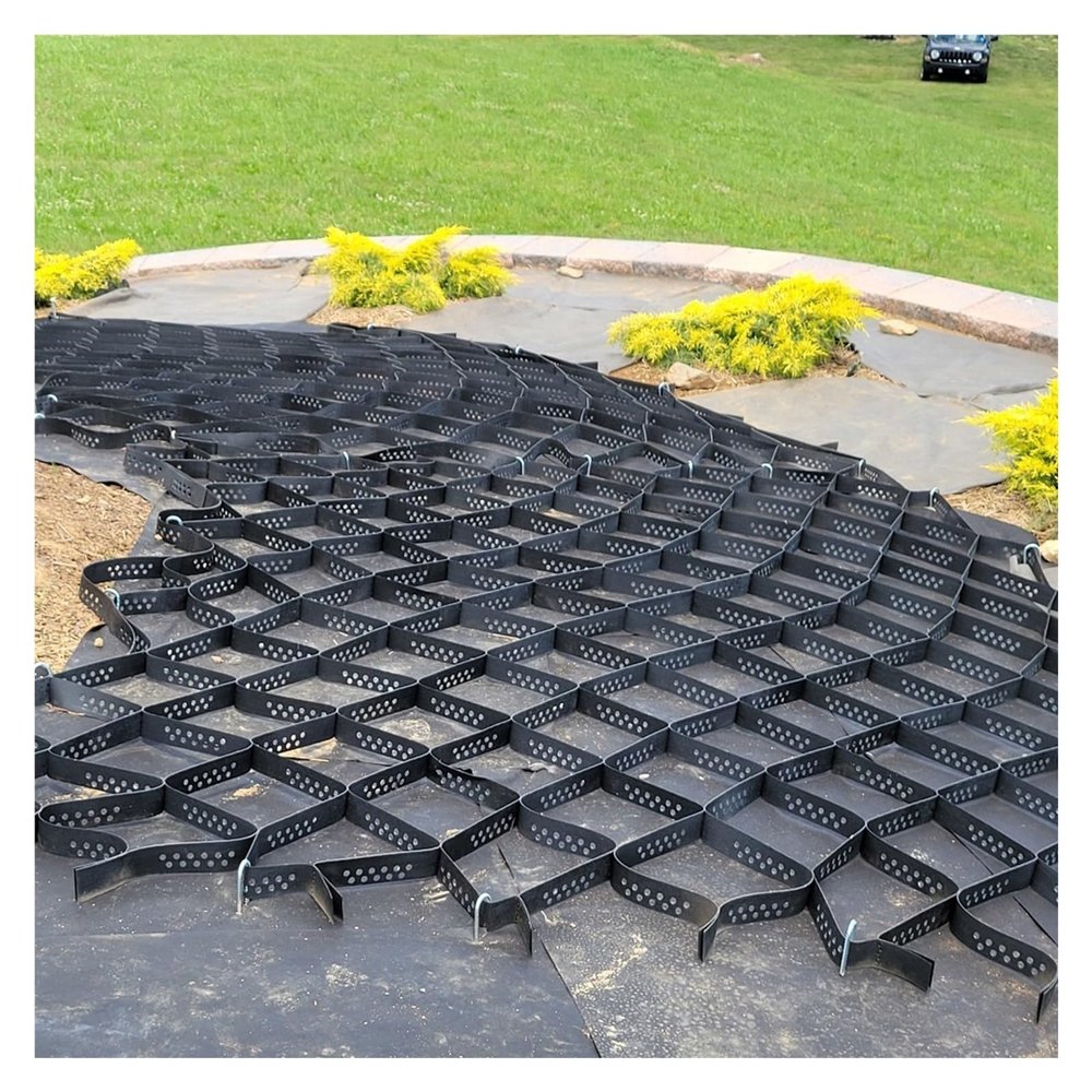 HDPE Driveway Stabilizer Geogrid, 40 x 40 cm, 2 in. High, 1 x 4 m
