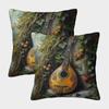 kaiyun 2-Pack 16 x 16 in Square Decorative Pillow Covers, Magical Pipa Design view 1