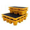 IBOWZ Spill-Containment Platform for Barrels, Leak-Proof Plastic Pallet and Forklift Spill Tray view 1