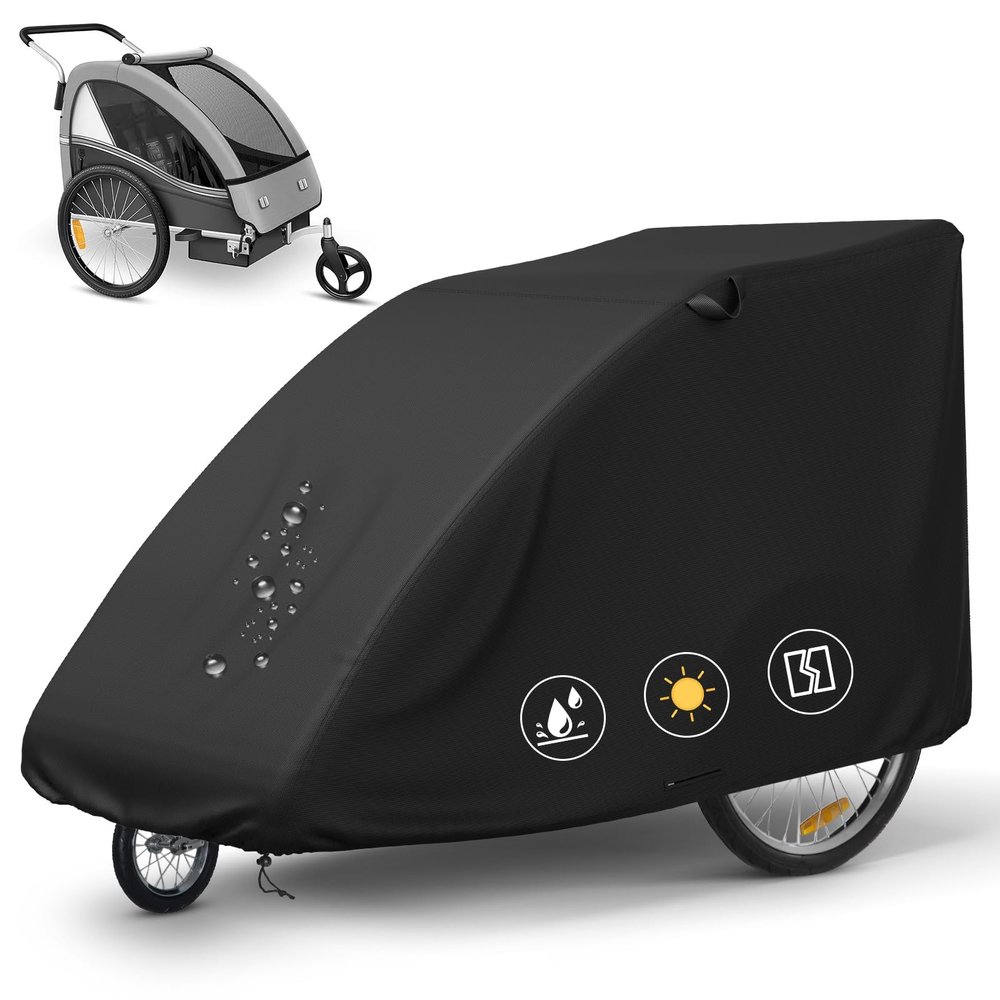 LEESITEC Waterproof Bicycle Trailer Cover, 140 x 84 x 99 cm