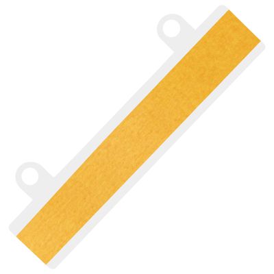 KLEBESHOP24 Self-Adhesive Filing Strips | Transparent | Selectable Quantity (100 pcs., white)