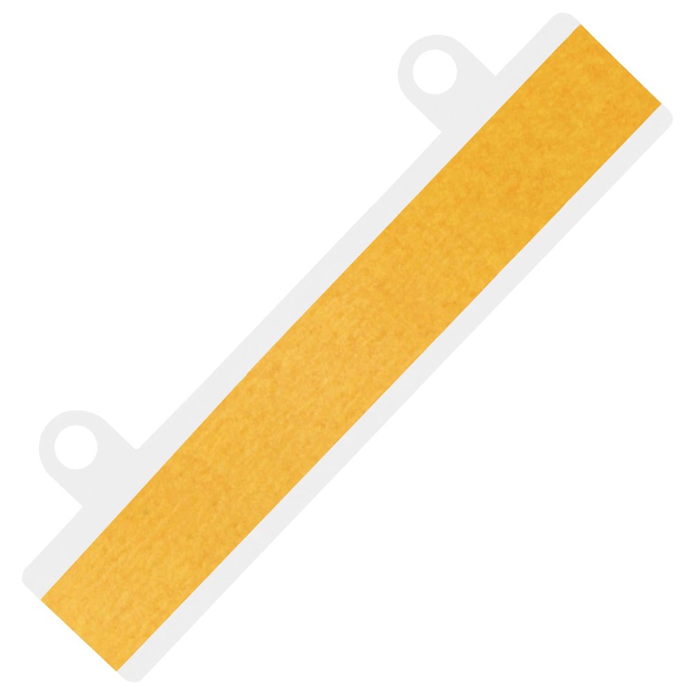 KLEBESHOP24 Self-Adhesive Filing Strips | Transparent | Selectable Quantity (100 pcs., white)