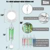 Sublimation Wind Chime Blanks, 3D Aluminum Kinetic Spinners, 4-Piece Set view 2