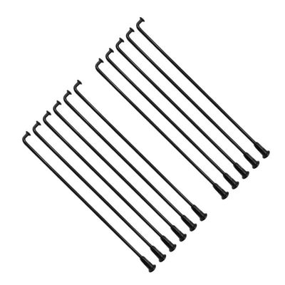 XLANDALYUEFA 10G Stainless Steel Bicycle Spokes, Black, 3.14 mm Diameter, 226 mm Length