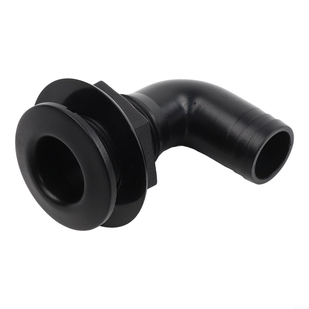 Secure-Barb 90-Degree Elbow Fitting for Bilge Systems, Black