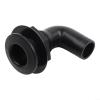 Secure-Barb 90-Degree Elbow Fitting for Bilge Systems, Black view 1