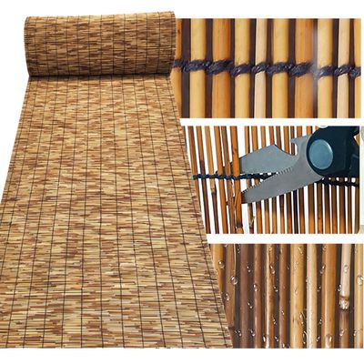 Backyard Privacy Fence, Balcony Reed Screen, Decorative Bamboo Fence, Cut-to-Size, 61 x 200 cm