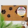 Indoor & Outdoor Coir Mat – Paw Print Door Mat, 140 x 200 cm, Rectangular view 1