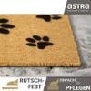 Indoor & Outdoor Coir Mat – Paw Print Door Mat, 140 x 200 cm, Rectangular view 3
