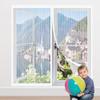 Custom-Fit Magnetic Insect Screen for Windows, 112 x 86 cm, White view 1