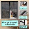 Custom-Fit Magnetic Insect Screen for Windows, 112 x 86 cm, White view 2