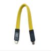 SYSTEM-S USB 3.2 Gen 2 Cable, 20 cm, USB-C Male to Male, Flat, Yellow, 20 Gbps, 100 W view 2