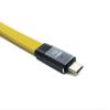 SYSTEM-S USB 3.2 Gen 2 Cable, 20 cm, USB-C Male to Male, Flat, Yellow, 20 Gbps, 100 W view 3
