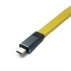 SYSTEM-S USB 3.2 Gen 2 Cable, 20 cm, USB-C Male to Male, Flat, Yellow, 20 Gbps, 100 W view 4