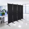 200 x 170 cm Folding Room Divider, Gray view 2