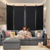 200 x 170 cm Folding Room Divider, Gray view 4