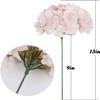Artificial Flower Heads, Mini Hydrangea Heads, 54 Heads, Red with Stems (Black, with Stems) view 2