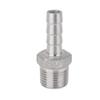 Stainless Steel Male-Thread Pipe Fitting, Hose Barb, 1/2 in x 12 mm view 1