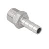 Stainless Steel Male-Thread Pipe Fitting, Hose Barb, 1/2 in x 12 mm view 2