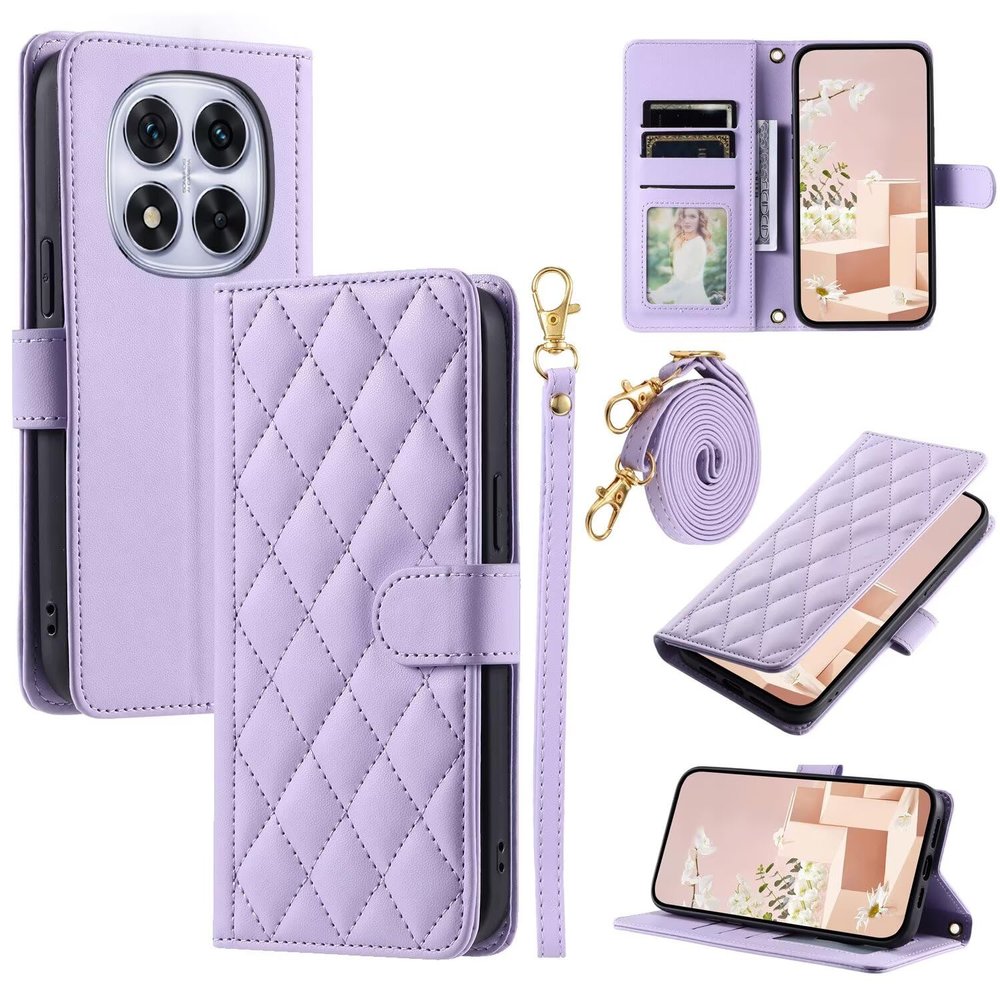 Xiaomi Redmi Note 14 Pro 5G Case with Strap, Purple