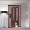 Magnetic Screen Door 125 x 230 cm, No-Drill, Brown view 1