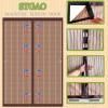 Magnetic Screen Door 125 x 230 cm, No-Drill, Brown view 2