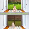 Magnetic Screen Door 125 x 230 cm, No-Drill, Brown view 4