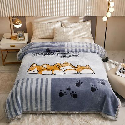 Cozy Plush Blanket 150 x 200 cm, 2 kg, Extra-Thick Warm Throw