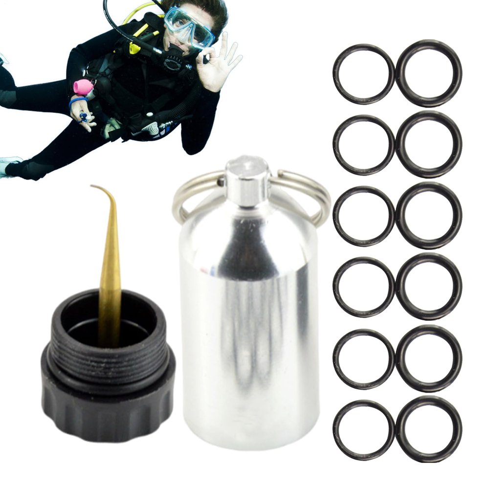Zunetsutock Diving O-Ring Seal Kit with Mini Tank Keychain