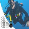Zunetsutock Diving O-Ring Seal Kit with Mini Tank Keychain view 4