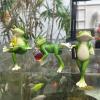 Frog with Wine Glasses, Hanging Flower Pot Decor view 2