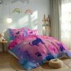 Generic Blush Peony Cat Silhouette Bedding Set, 155 x 220 cm view 3