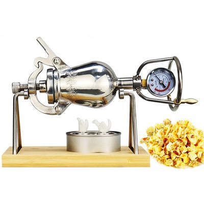 Vintage Manual Popcorn Maker, 304 Stainless Steel