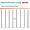 Adjustable Metal Stair Railing Spindles with 270° Angle, Square-Tube Railing Spindles for Decks, Steps, Gardens, and Outdoor Stairs view 3