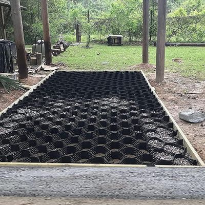 LwsCUiH Stable Land Garden Retaining Wall Grid Stabilizer, HDPE Ground Grid for Shed Bases, Gravel, Terraces and Slopes, 6 m x 6 m (19.5 ft x 19.5 ft)
