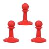 AQXYWAZQ Anti-Lightning Protection Caps for Tent Poles, Red, 3-Pack view 1
