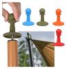 AQXYWAZQ Anti-Lightning Protection Caps for Tent Poles, Red, 3-Pack view 2